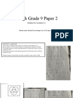 Tough Grade 9 Paper 2: Solutions For Questions 1-6