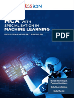 Machine Learning: With Specialisation in