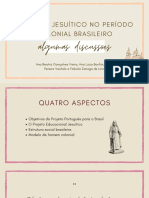 O Ensino Jesuitico No Periodo Colonial