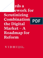 Towards A Framework For Scrutinizing Combinations in The Digital Market - A Roadmap For Reform