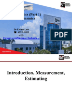 Lecture 1 Measurement Estimating - Student