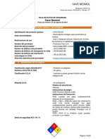 HOJA DE DATOS DE SEGURIDAD Cave Neomol Fecha de Emisión - 05 de Agosto de - Cave Neomol