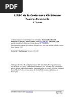 L'ABC de La Croissance Chrétienne: Poser Les Fondements