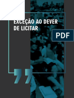 Exceção Ao Dever de Licitar