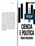 WEBER, Max. Ciência e Política, Duas Vocações