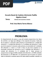 Escuela Naval de Cadetes Almirante Padilla Algebra Lineal Tema: Prof. Ana Maria Torres Blanco