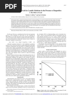 The Leaching of Gold in Cyanide Solutions in The Presence of Impurities, The Effect of Lead