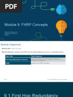 Module 9: FHRP Concepts: Switching, Routing and Wireless Essentials v7.0 (SRWE)