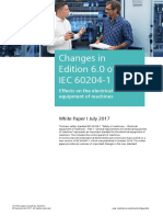 Changes in Edition 6.0 of IEC 60204-1: Effects On The Electrical Equipment of Machines