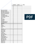 Equipment Checklist