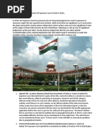 Read 25 Significant Judgments of Supreme Court of India in 2016