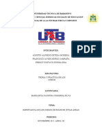 Universidad Tecnica de Babahoyo Facultad de Ciencias Juridicas Sociales de Educacion Pedagogia de La Actividad Fisica Y Deporte