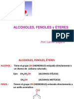 Alcoholes, Fenoles Y Éteres: Prof. Carmen Zegarra