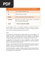 Informe de Formulacion de Casos N°007-2023/U. Autónoma: A: De: Asunto: Temática