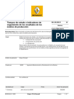 Tiempos de Estado e Indicadores de Seguimiento de Los Resultados de Los Medios de Producción