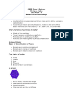 CBSE Class 9 Science Revision Notes Chapter - 1 Matter in Our Surroundings