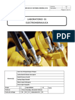 Laboratorio 01 Electrohidraulica: Curso: Análisis de Sistemas Hidráulicos