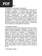 Lista de Exercício Estágio Supervisionado Biomedicina Análises Clínicas