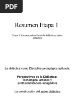 Resumen Etapa 1 (Didactica)