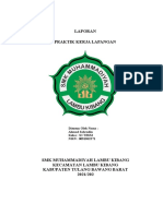 Laporan Praktik Kerja Lapangan: Disusun Oleh Nama: Ahmad Sahrudin Kelas: XI TBSM NISN: 0051962271