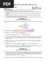 Math Sample Paper 9