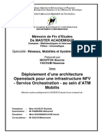 Déploiement D'une Architecture Openstack Pour Une Infrastructure NFV - Service Orchestration - Au Sein d'ATM Mobilis