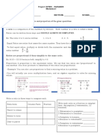 Ratio and Proportion Activity