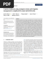 Control of Aflatoxin Using Atoxigenic Strains and Irrigation Management