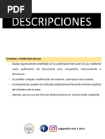 DESCRIPCIONES