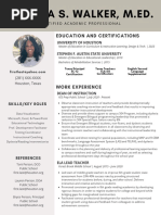 Dark Grey Simple Academic Resume