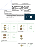 Evaluación de Matemáticas Quinto Año Básico 04 de Oct