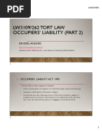 Occupiers Liability Part 2