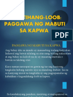 Kubutihang-Loob: Paggawa NG Mabuti Sa Kapwa