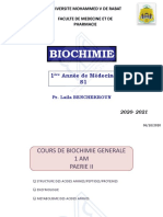 Biochimie: 1 Année de Médecine S1