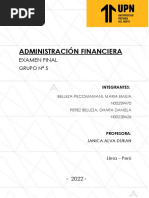 Examen Final - Administracion Financiera - Grupo #5