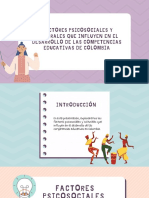 Factores Psicosociales Y Culturales Que Influyen en El Desarrollo de Las Competencias Educativas de Colombia