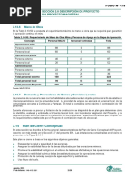 2.13.6 Mano de Obra: Sección 2.0 Descripción de Proyecto Eia Proyecto Magistral