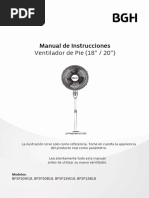 Manual de Instrucciones Ventilador de Pie (18" / 20")