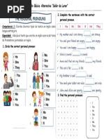 The Personal Pronouns: Competencia 1: Escribe Diversos Tipos de Textos en Inglés Como