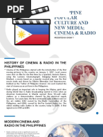 Philippine Popular Culture and New Media Cinema & Radio: Presented By: Group 7