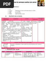 I. Datos Informativos:: Participan El Domingo de Ramos