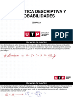 Estadistica Descriptiva Y Probabilidades: Semana 4