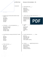 English Grammar MCQ Test With Answers Intermediate - 05