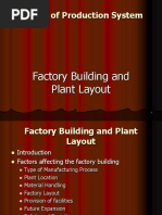 Design of Production System: Factory Building and Plant Layout