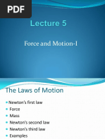 Force and Motion-I