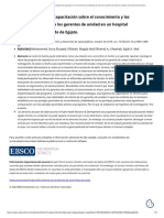 Effect of Training Program On Unit Managers' Mentoring Knowledge and Skills at Selected University Hospital-Egypt - En.traducido