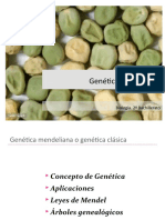 Genética Mendeliana: Biología. 2º Bachillerato