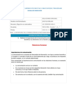 Tarea - La Comunicion en Las Relaciones Humanas