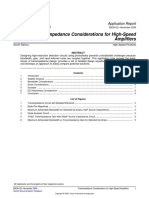 Transimpedance Considerations For High-Speed Amplifiers: Application Report