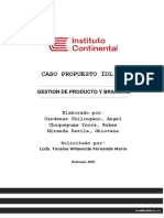 Caso Propuesto Idl 01: Gestion de Producto Y Branding